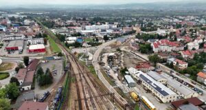 torowisko stacji Nowy Sącz - linie kolejowe nr 96 i nr 104