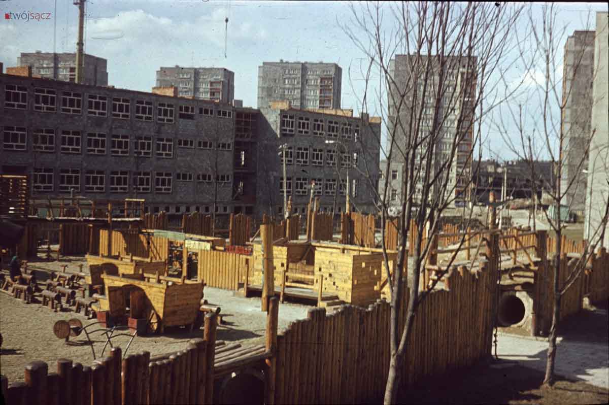 Nowy Sącz osiedle Millenium wioska indiańska fragment 1978