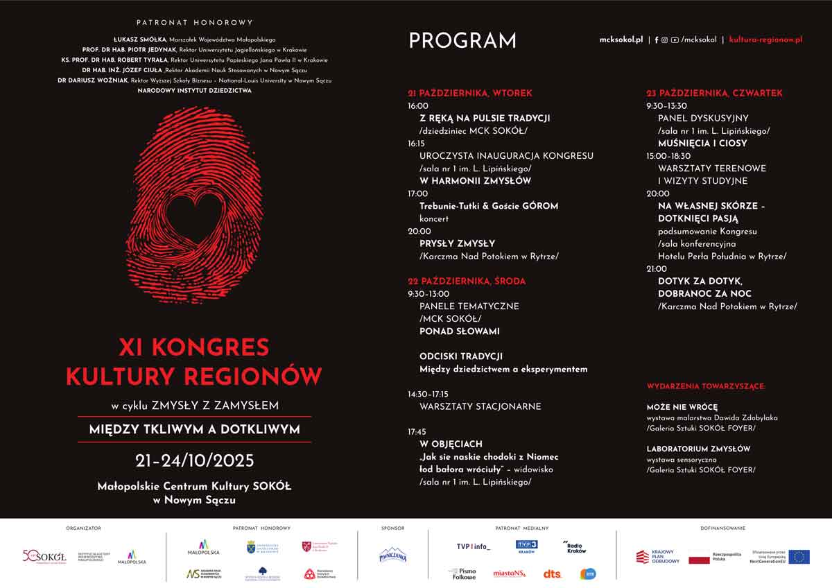 XI Kongres Kultury Regionów w Nowym Sączu - plakat