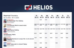 Helios nowy sacz repertuar do 9 października