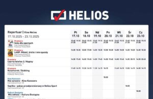repertuar Heliosa w Nowym Sączu 17-23 października 2025