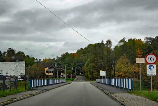 ulica Zdrojowa, most na Łubince w Nowym Sączu. Radni nadali mu nazwę: "Most im. Walborg Svensson Bernackiej".