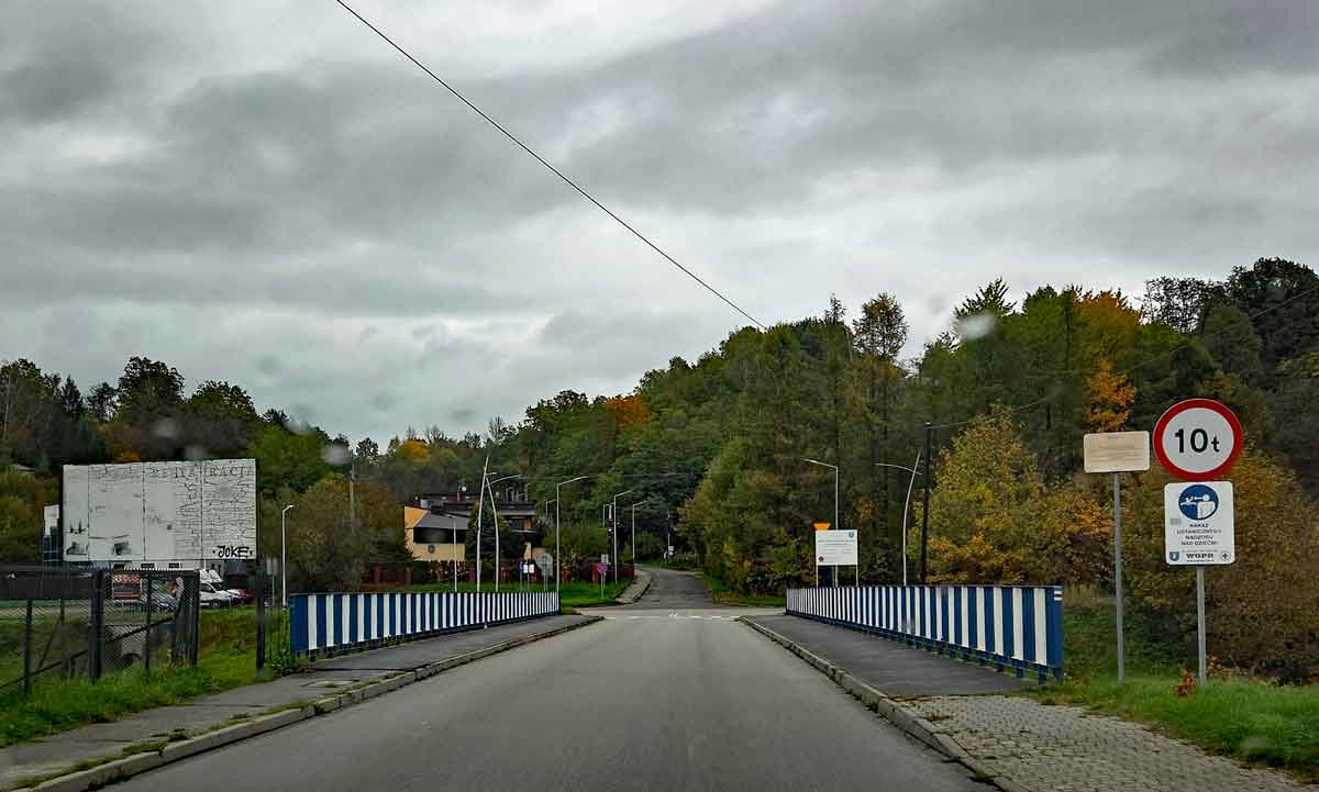 ulica Zdrojowa, most na Łubince w Nowym Sączu. Radni nadali mu nazwę: "Most im. Walborg Svensson Bernackiej".