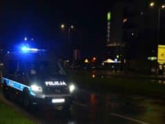 nocne działania drogówki w Nowym Sączu, ul. 1 Brygady
