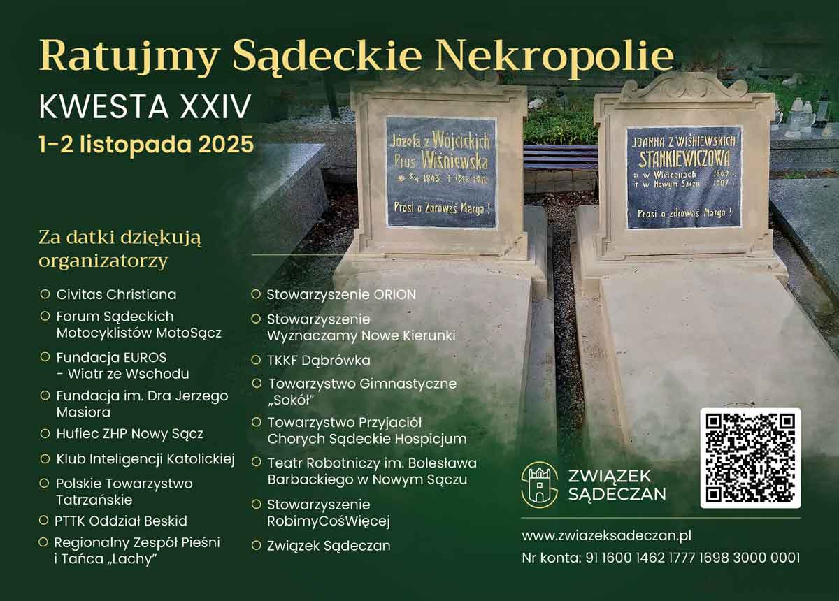 XXIV Kwesta Ratujmy Sądeckie Nekropolie 2025
