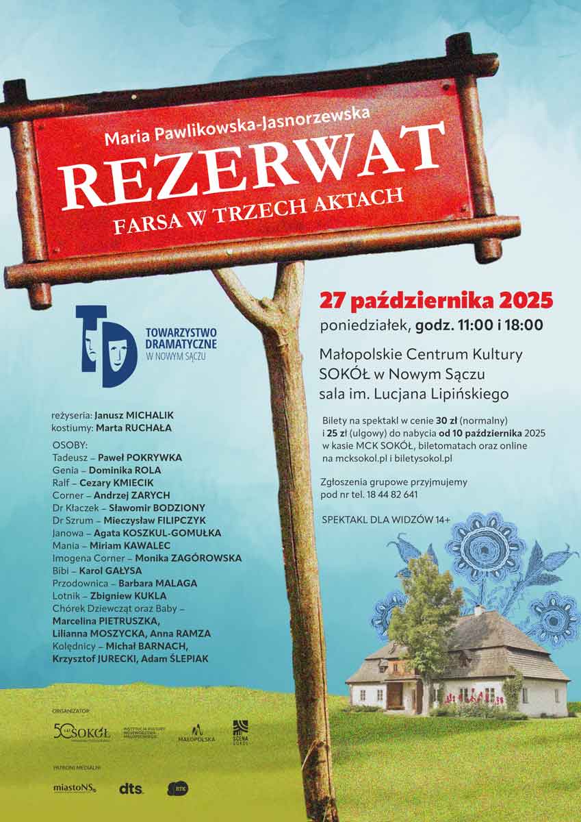 spektakl Rezerwat - Towarzystwo Dramatyczne w Nowym Sączu