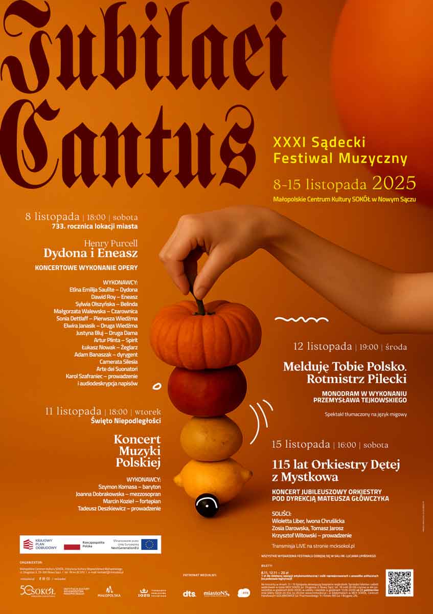 XXXI Sądecki Festiwal Muzyczny IUBILAEI CANTUS - MCK Sokół Nowy Sącz 2025