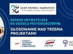 narada obywatelska osiedle Przydworcowe w Nowym Sączu - głosowanie