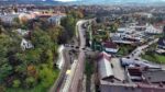 przejazd kolejowo-drogowy ul. Mickiewicza - widok z lotu ptaka