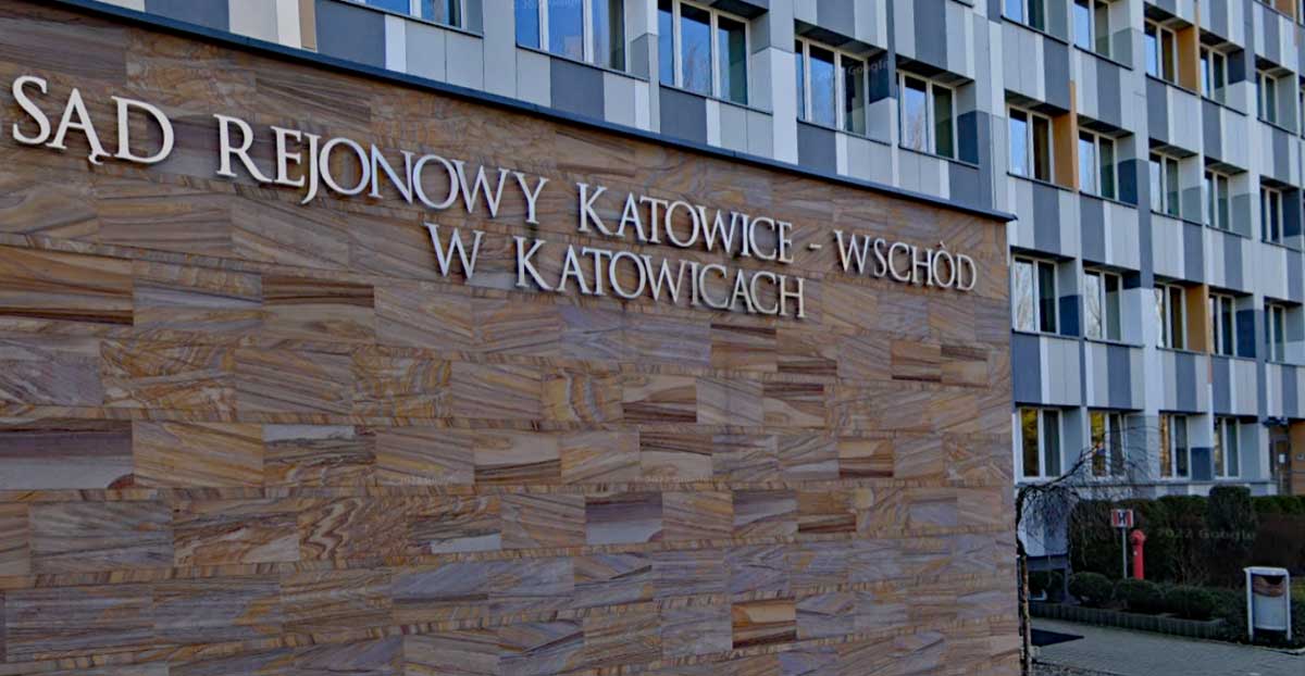 Sąd Rejonowy Katowice - Wschód, fasada budynku. zażalenie Handzla rozpatrzone