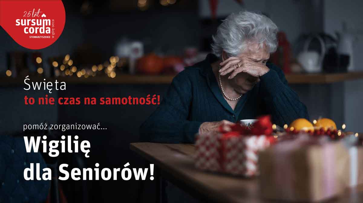 Stowarzyszenie Sursum Corda - zrzutka na wigilię seniorów 2025