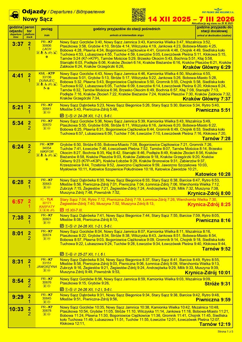 odjazdy z nowego sacza- rozkład ważny od 14.12.2025 do 7.03.2026 strona 1