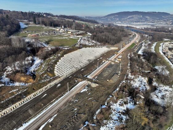 Zmodernizowana linia kolejowa na odcinku Nowy Sącz - Marcinkowice