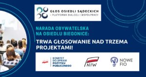 Narada Obywatelska w Biegonicach: hala sportowa, chodniki i nowa wiata Narada Obywatelska w Biegonicach - głosowanie