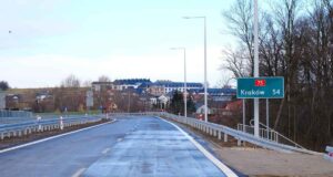 droga krajowa 75 w Brzesku, tablica Kraków 54