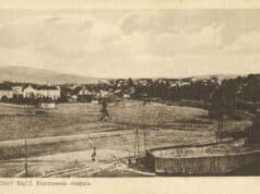 Nowy Sącz osiedle Wólki, widoczna elektrownia miejska