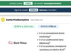 ranking kont osobistych - bonusy dla zakładającego