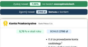 ranking kont osobistych - bonusy dla zakładającego