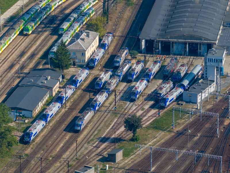 lokomotywy Griffin w PKP Intercity - lokomotywownia Grochów