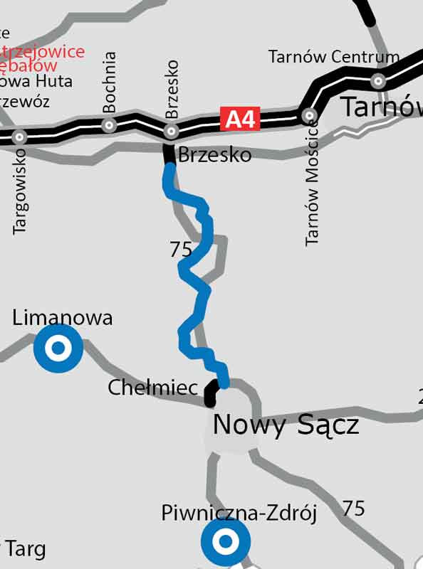 planowany przebieg Sądeczanki