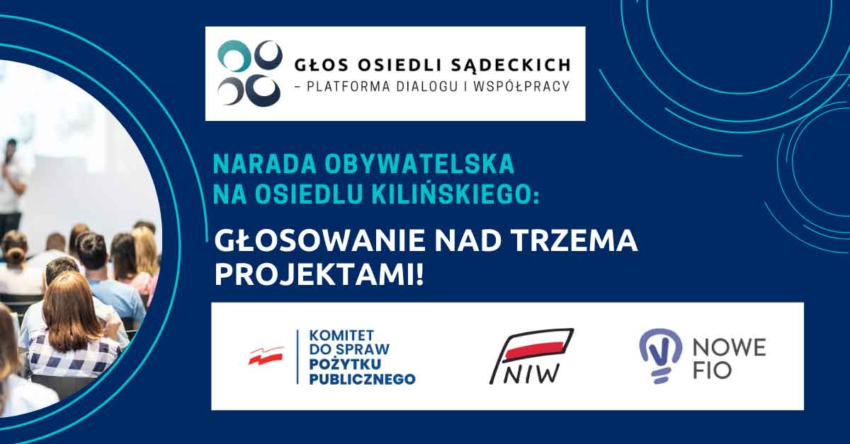 Głosowanie po Naradzie Obywatelskiej na osiedlu Kilińskiego w Nowym Saczu