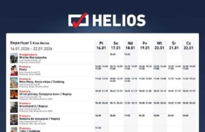 Helios Nowy Sącz repertuar 16-22 stycznia