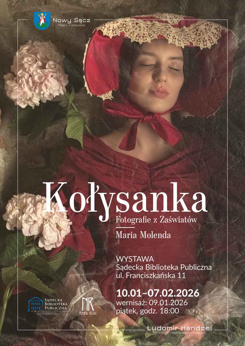 Maria Molenda. "Kołysanka. Fotografie z zaświatów". Wernisaż wystawy, Sądecka Biblioteka Publiczna