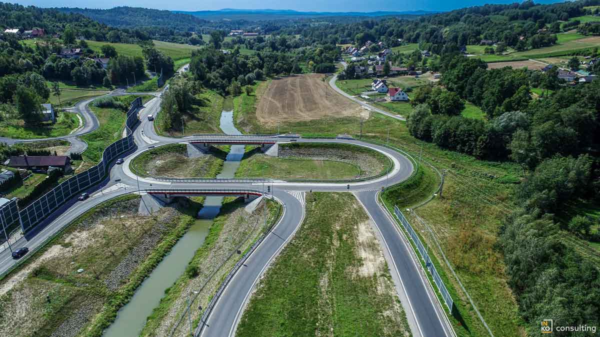 odcinek zachodniej obwodnicy Brzeska, która łączy rondo w Jasieniu na DK94 z nowym rondem w Okocimiu na DK75