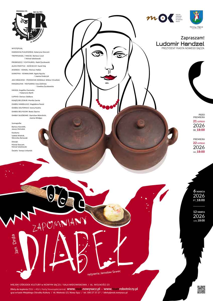 Spektakl "Zapomniany diabeł" Miejski Ośrodek Kultury w Nowym Sączu