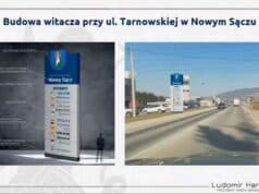 witacz przy Tarnowskiej w Nowym Sączu - koncepcja - projekt