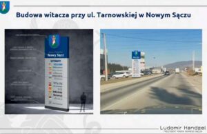 witacz przy Tarnowskiej w Nowym Sączu - koncepcja - projekt