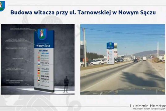 witacz przy Tarnowskiej w Nowym Sączu - koncepcja - projekt