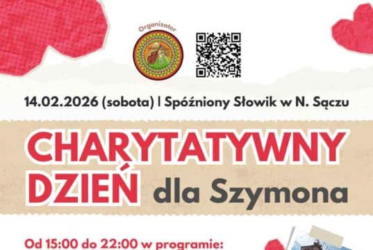 Charytatywny dzień dla Szymona - Spóźniony Słowik 14 lutego 2026 - plakat