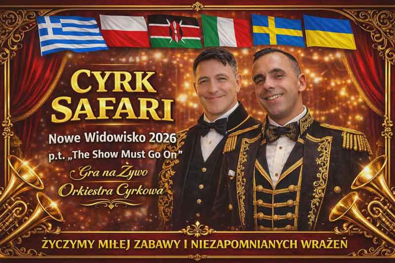 Cyrk Safari występy w Nowym Sączu 2026