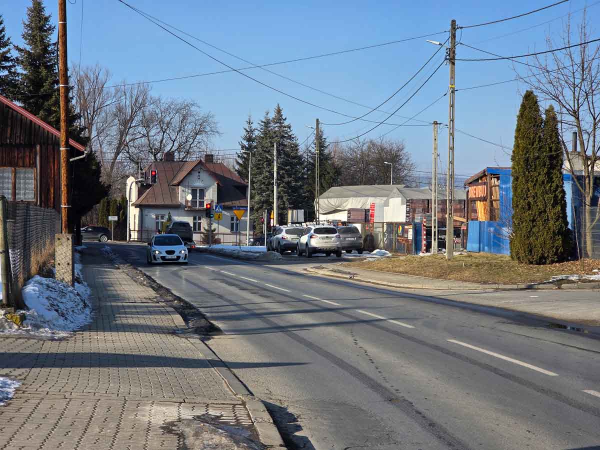ulica Piramowicza i zbiegu z ul. Węgierską w Nowym Sączu. Tu powstanie rondo ósemkowe