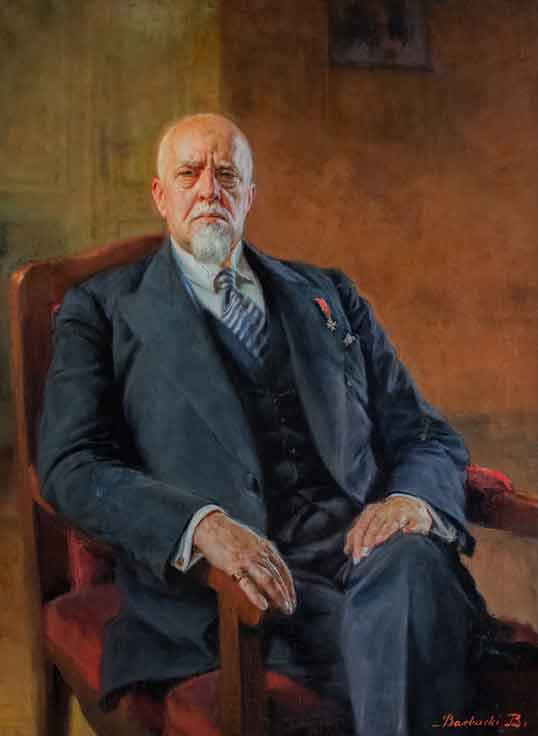 Roman Sichrawa na obrazie Bolesława Barbackiego (1937)