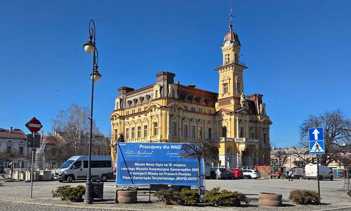 kiedy koniec remontu ratusza w Nowym Sączu?