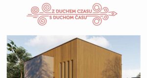 Projekt "Z duchem czasu" - wizualizacja nowego, wielofunkcyjnego budynku o kubaturze ok. 1800 m³, który postanie w Sądeckim Parku Etnograficznym.