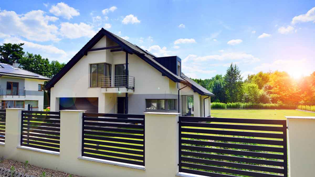 Ogrodzenie ze stali czarnej ocynkowanej i malowanej proszkowo skstal.pl