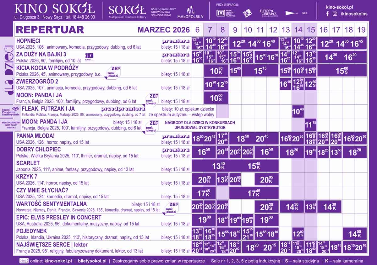 Repertuar kina Sokół (do 19 marca) 1