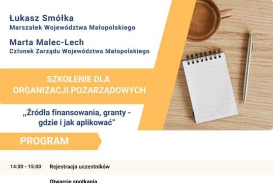 szkolenie dla NGO w Nowym Sączu: Źródła finansowania, granty - gdzie i jak aplikować