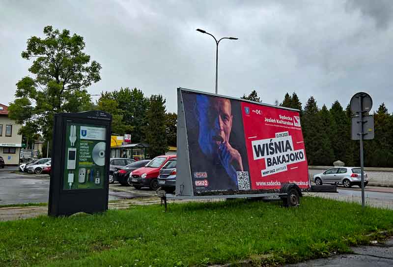 bilboard reklamowy koncertu w ramach Sądeckiej Jesieni Kulturalnej 2025