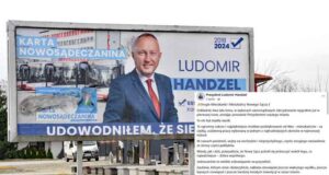 plakat wyborczy Ludomir Handzel w 2024