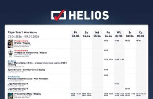Helios Nowy Sącz repertuar 3-9 kwietnia 2026