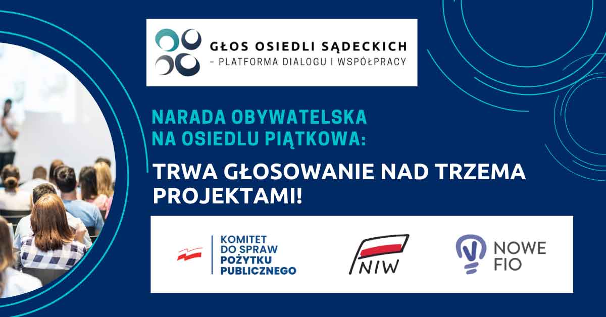 Narada Obywatelska na Piątkowej - głosowanie