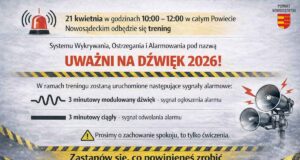 21 kwietnia w całym powiecie nowosądeckim zawyją syreny Uważni na dźwięk 2026 - ćwiczenia na terenie powiatu nowosądeckiego