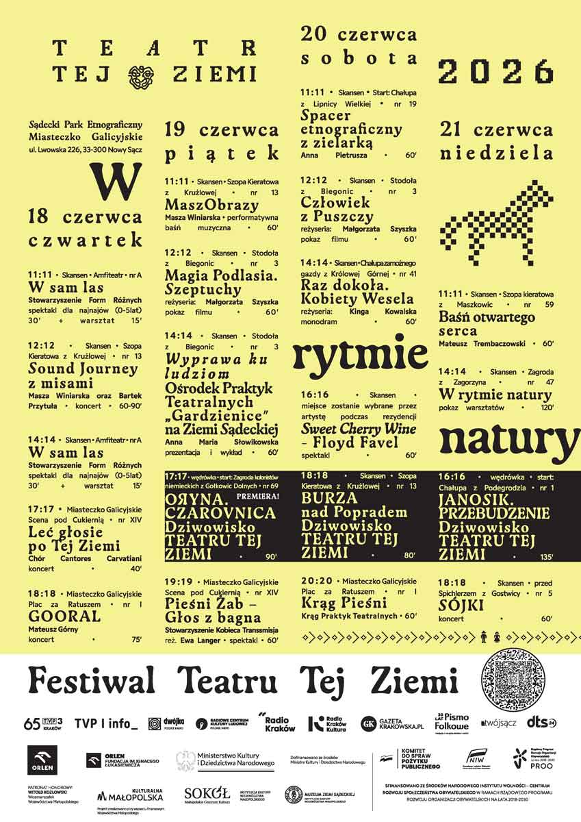 Nowy Sącz, Festiwal Teatru Tej Ziemi "W rytmie natury” - afisz