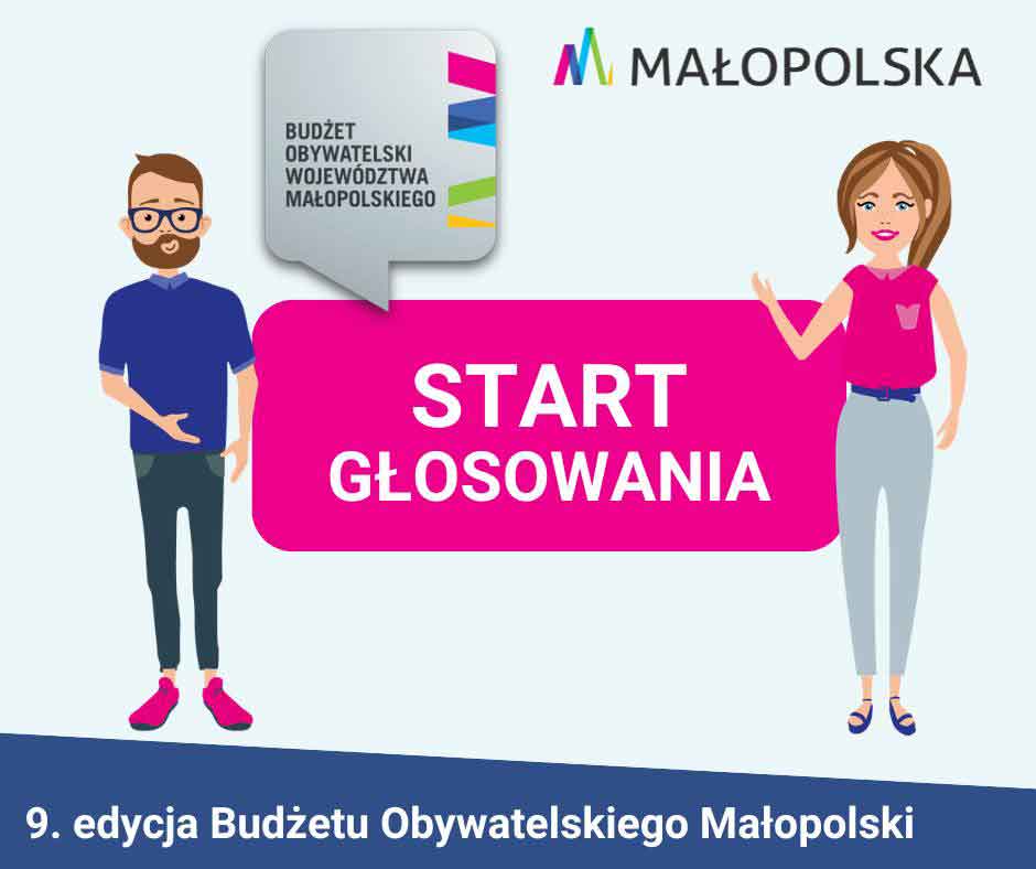 9 edycja BO Małopolska - start głosowania grafika