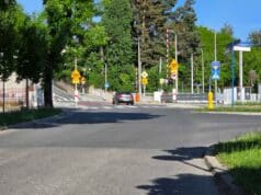 ulica Kościuszki, okolica przystanku kolejowego Nowy Sącz Miasto