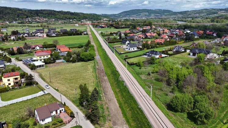 zmodernizowany odcinek linii 104 - Nowy Sącz Chełmiec